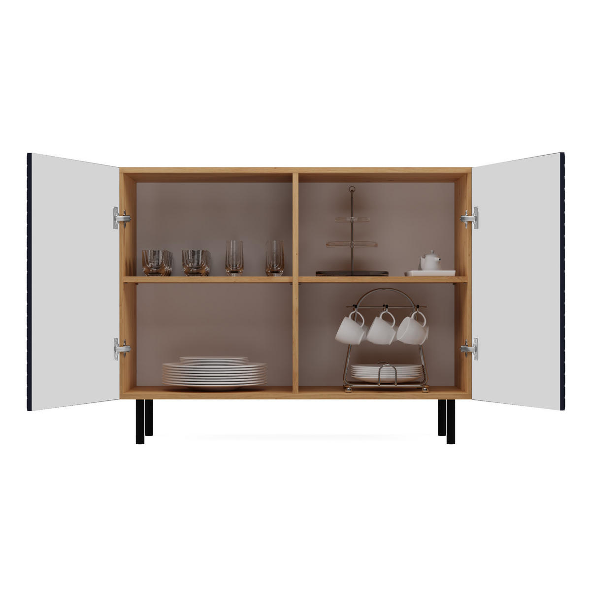 KOMMODE Carmen - Blau, Holzwerkstoff (100/78/40cm) - kommodly