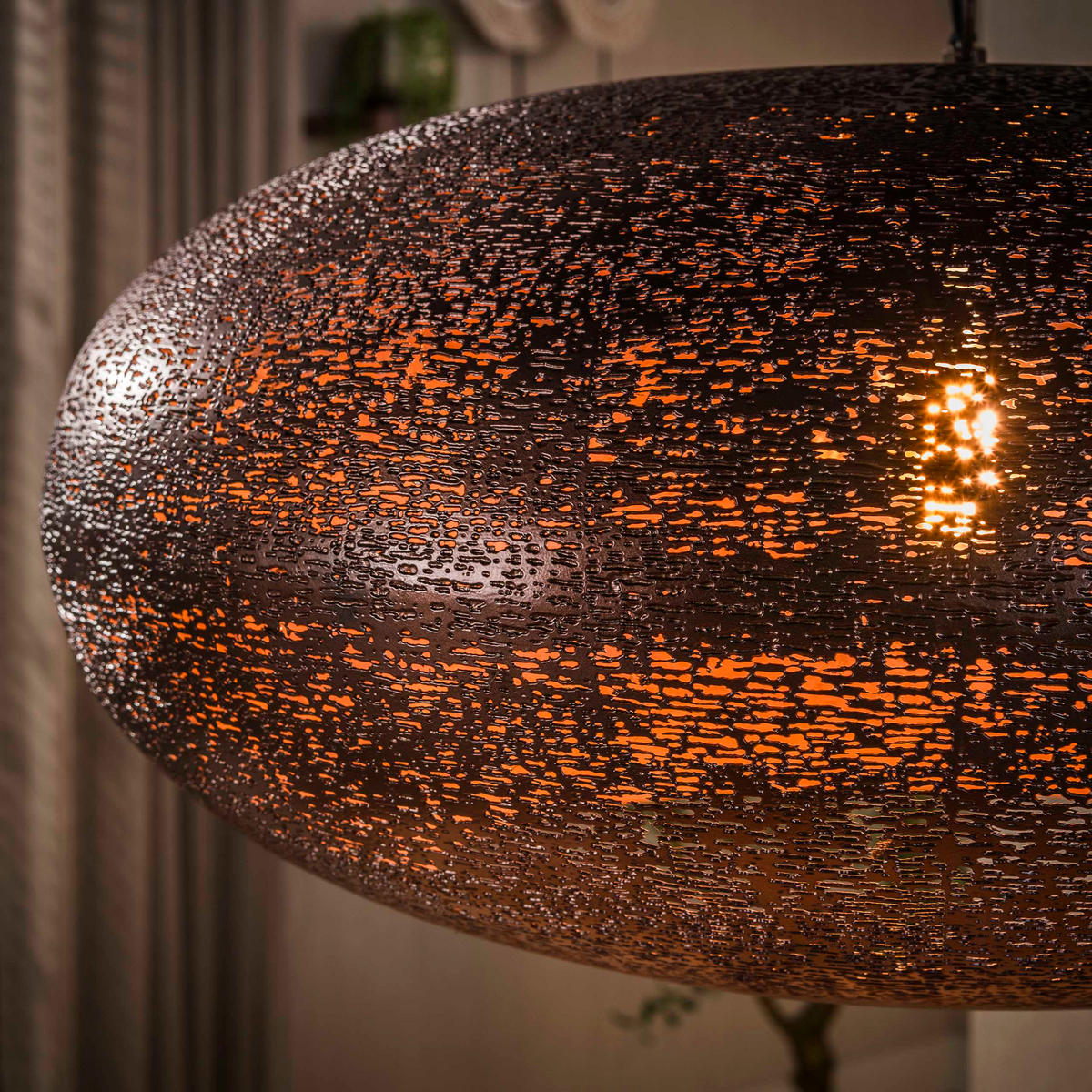 HÄNGELEUCHTE Cielo Braun 68/68/150 cm - Braun, Glas (68/68/150cm) - Hoyz Collection