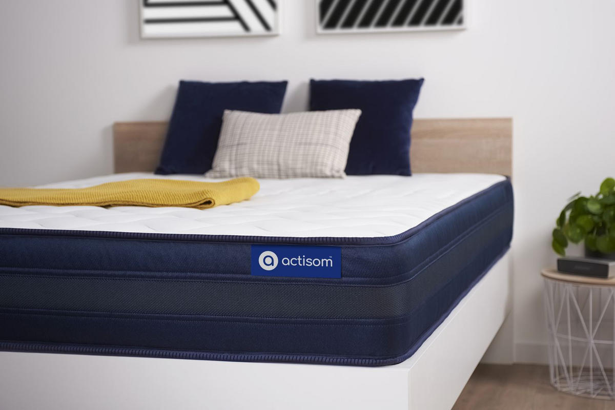 MATRATZE Actilatex tech Latex und Memory-Schaum 100 x 190 cm h4 - Weiß, Textil (100/190cm) - ACTISOM