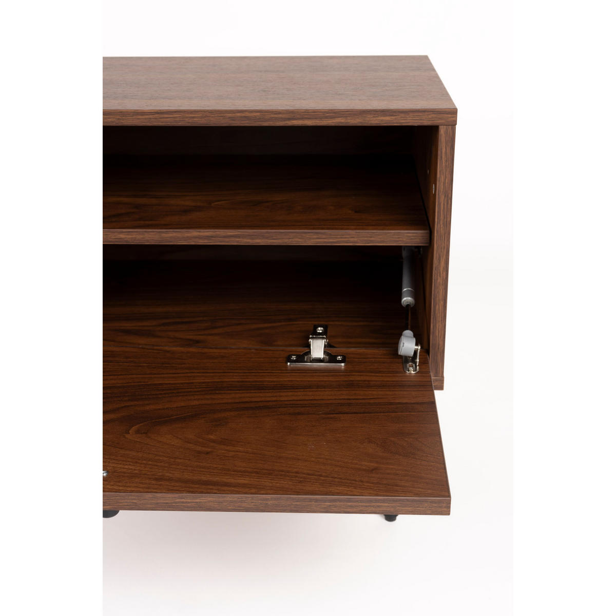 SIDEBOARD Streifen Niedrig - Braun, Holzwerkstoff (120/50/40cm) - Housecraft Living