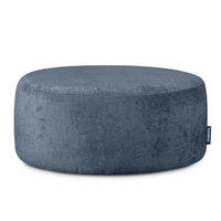 SITZHOCKER RAGGI mit 360° Drehfunktion, Dunkelblau - Dunkelblau, Textil (80/36/80cm) - KONSIMO®