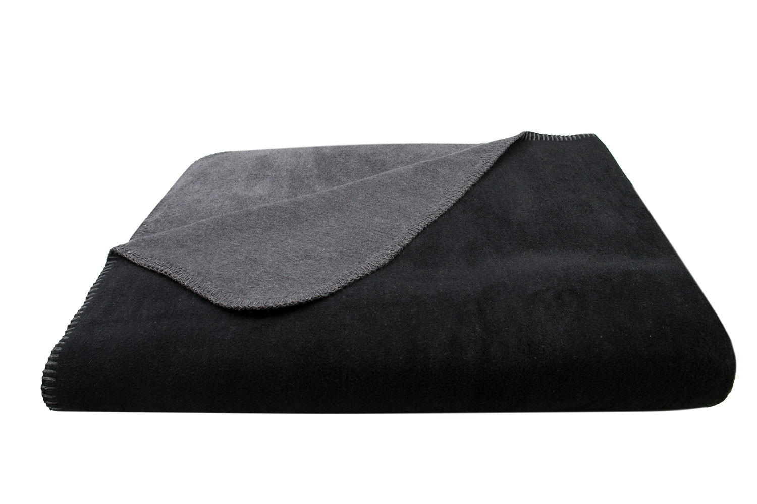 KUSCHELDECKE, 150x200 cm, 60% Baumwolle, 40% Polyacryl, Schwarz - Schwarz, Naturmaterialien (150/200cm) - Zollner