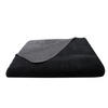 KUSCHELDECKE, 150x200 cm, 60% Baumwolle, 40% Polyacryl, Schwarz - Schwarz, Naturmaterialien (150/200cm) - Zollner