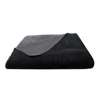 KUSCHELDECKE, 150x200 cm, 60% Baumwolle, 40% Polyacryl, Schwarz - Schwarz, Naturmaterialien (150/200cm) - Zollner