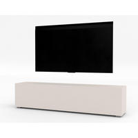 LOWBOARD ZIVOLLI 160 Beige 160/36,5/40 cm – Hängend und Stehend - Beige, Holzwerkstoff/Kunststoff (160/36.5/40cm) - AX Living