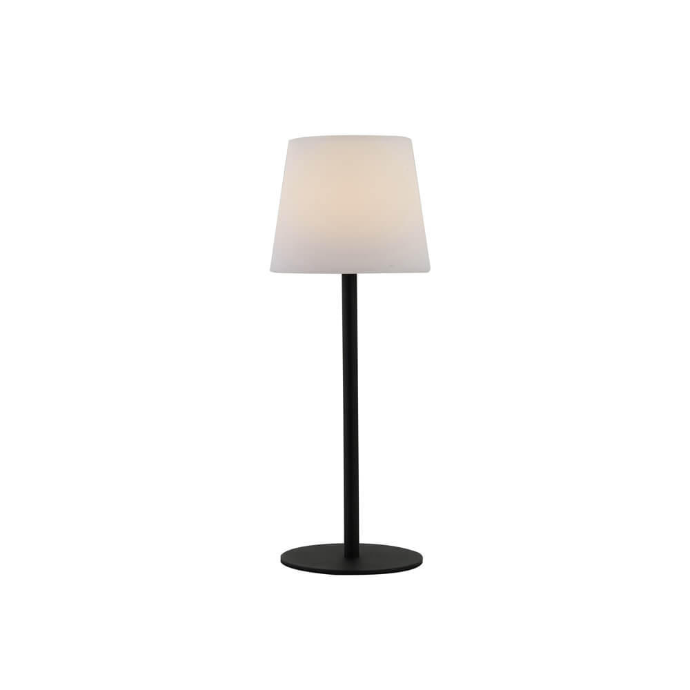 SOLARLAMPE CLARA - Weiß, RGB-Farben, Tischlampe - Weiß, Kunststoff/Metall (14.5/14.5/40cm) - Home Deluxe