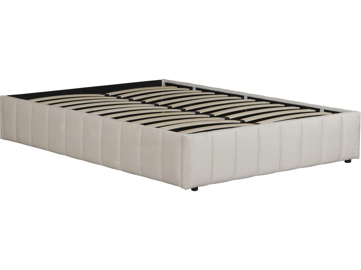 BETT meribel beige - Beige, Textil (200/160cm) - Habitat Garten