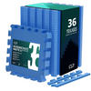 BODENSCHUTZMATTE 36er-Set Blau - Blau, Kunststoff (30/30cm) - CLP