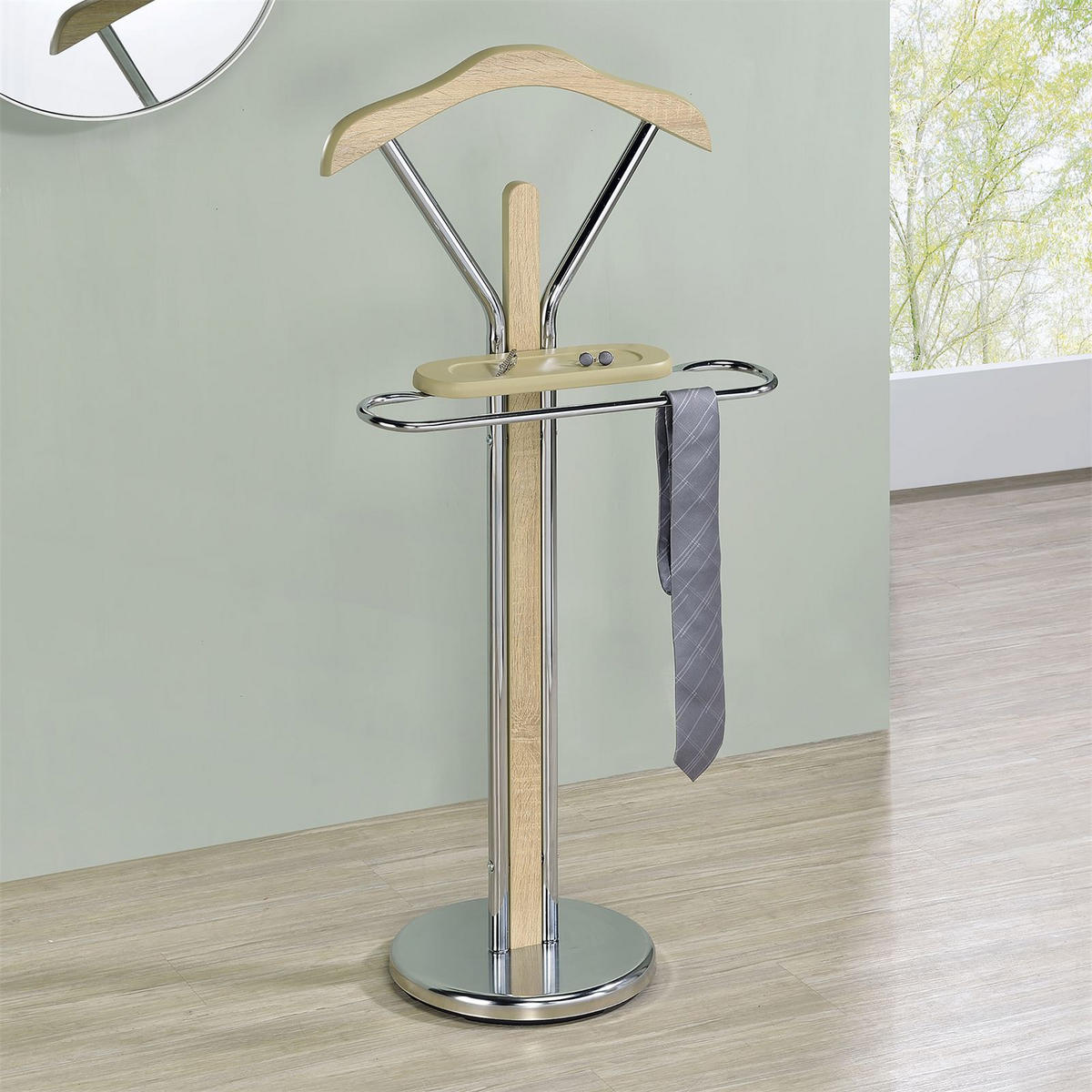 HERRENDIENER GREGOR - Sonoma Eiche, Metall (50/108/27cm) - IDIMEX