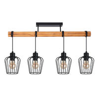 STROPNÍ lampa 13/48/80 cm - černá, kov (48/13/80cm) - Nettlife