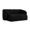 2-SITZER-SOFA Bouclé Stoff Schwarz - Schwarz, Holzwerkstoff/Kunststoff (174/75/94cm) - Makamii