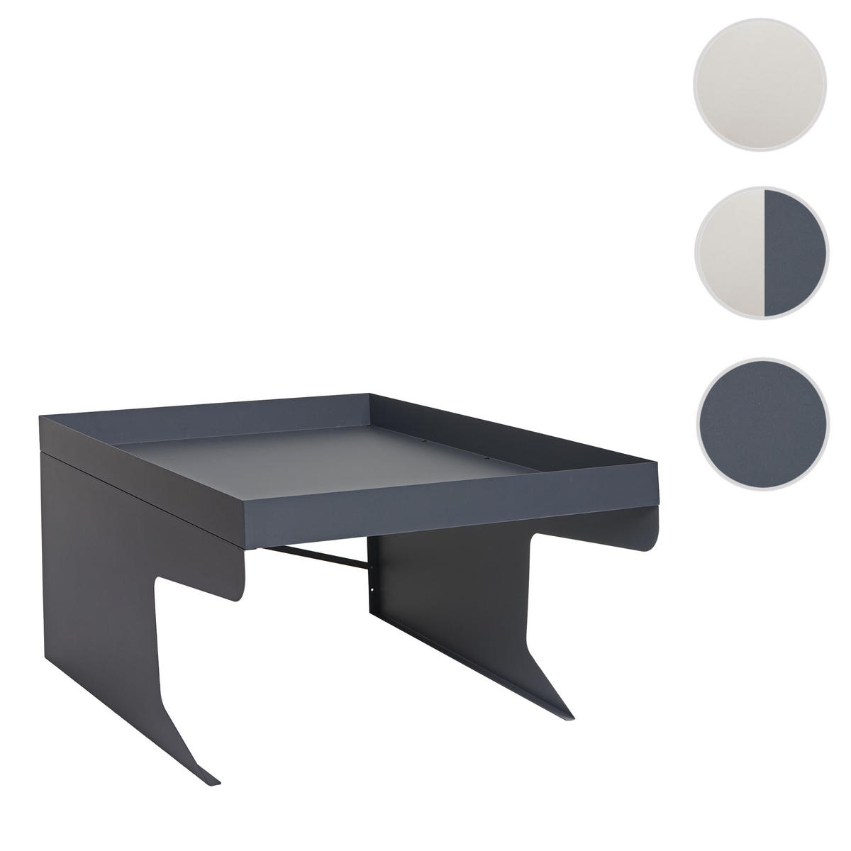 XL MÄHROBOTERGARAGE PFLANZKASTEN Anthrazit - Anthrazit, Metall (70/47/100cm) - MCW