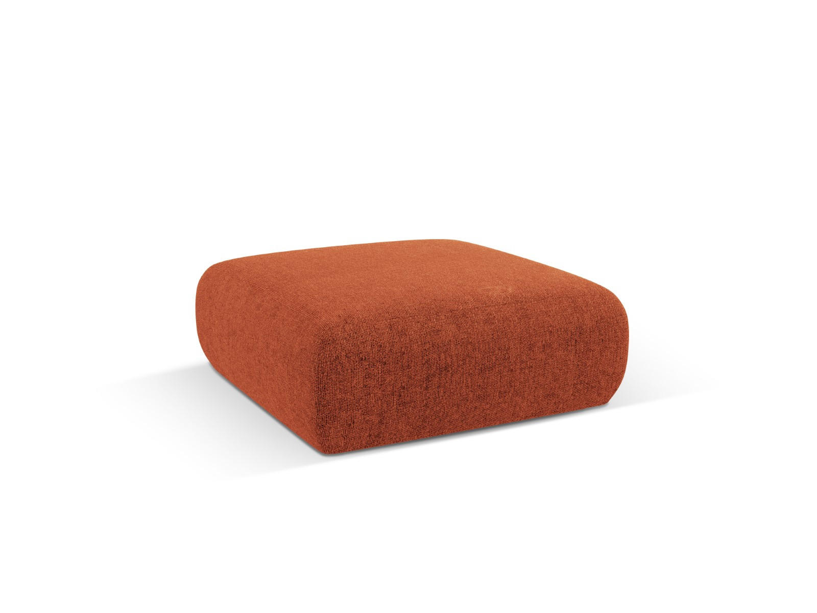 POUF Molino aus Chenille-Stoff terrakotta - Terra cotta, Textil (100/36/100cm) - Micadoni
