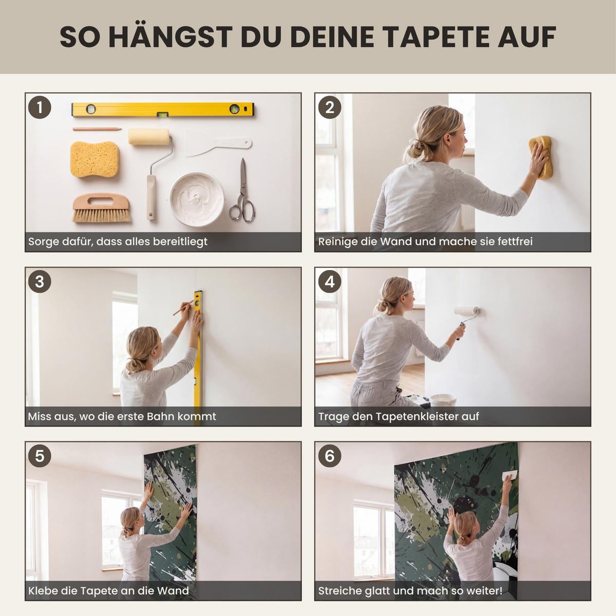 KINDERTAPETE - Fußball - Farbe - Spritzer - Grün - 200x240 cm - Dunkelgrün, Papier (200/240cm) - OnlyWow