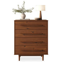 KOMMODE TECCA - Kastanienfarben, Holz (80/96/41cm) - IDIMEX