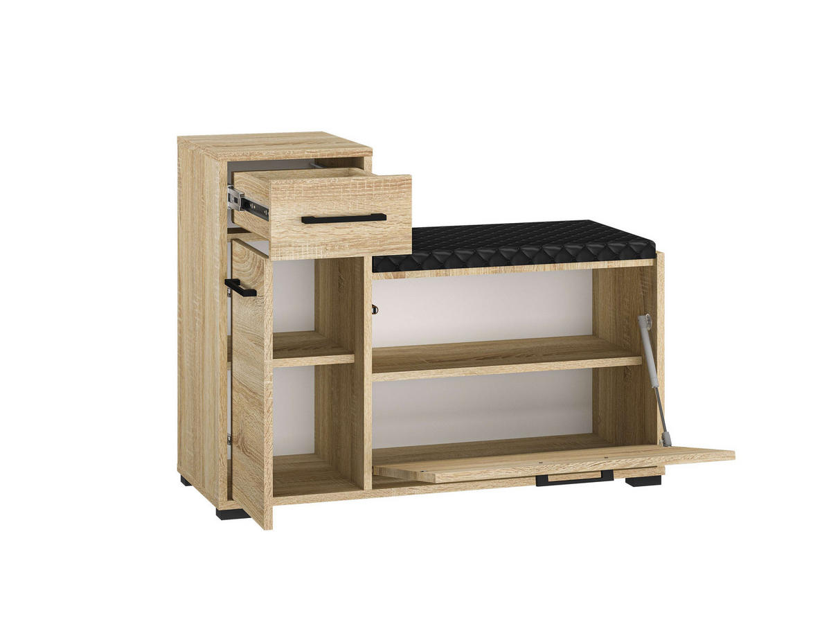 SCHUHSCHRANK – CARO 06 – 90 cm – Caro – Sonoma Eiche - Sonoma Eiche, Holzwerkstoff (90/68/34cm) - hi-markt