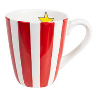 BECHER Roter Streifen in Rot - 350 ml - Rot, Keramik (0.35L) - Blond Amsterdam