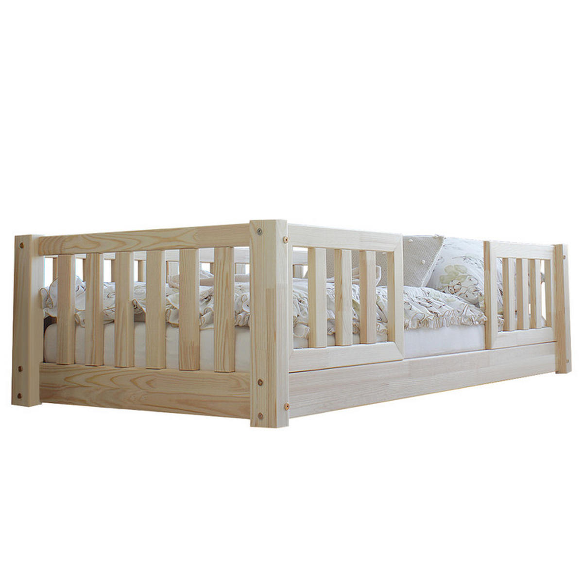 POSTEL 90/190 Agnès Přírodní dřevo - hnědá, dřevo (90/190cm) - Petits-meubles