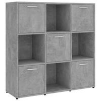 BÜCHERREGAL Betongrau 90/30/90 Cm Holzwerkstoff - Grau, Holzwerkstoff (30/90/90cm) - vidaXL