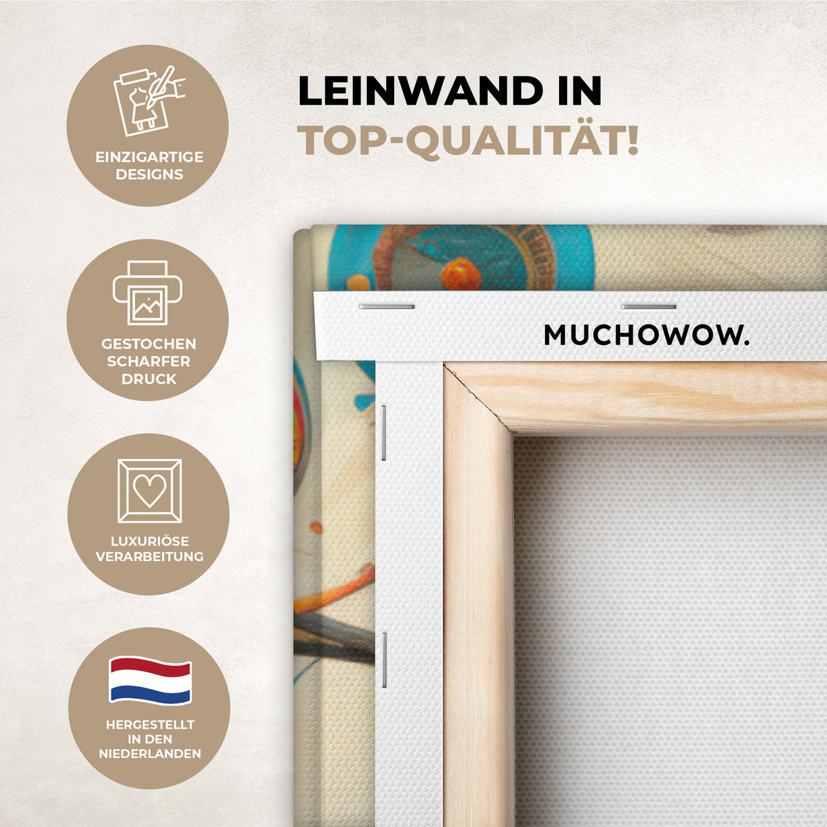 LEINWANDBILD Baum - Baum des Lebens - Farbe 80x120 cm - Braun, Textil (80/120cm) - MuchoWow