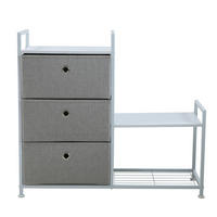 SCHUBLADEN-REGAL - Schwarz, Metall (85/76/29cm) - SVITA