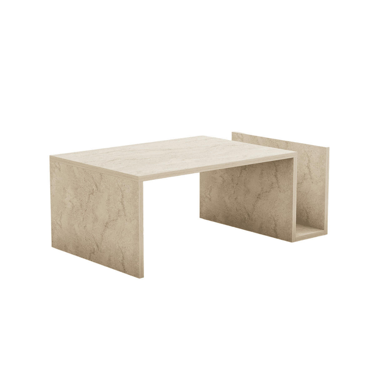 COUCHTISCH - memo 86,8/50/32,4 cm - Beige, Holzwerkstoff (86.8/50/32.4cm) - Calicosy