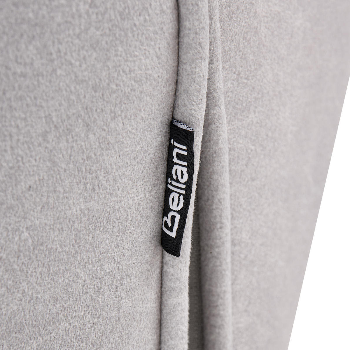SESSEL Samtstoff Hellgrau Gressela - Hellgrau/Schwarz, Textil (67/87/67cm) - Beliani