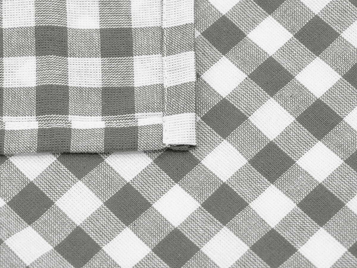 STOFFSERVIETTEN, 6er-Set, 45x45 cm, 100% Baumwolle, Grau - Grau, Textil (45/45cm) - Zollner