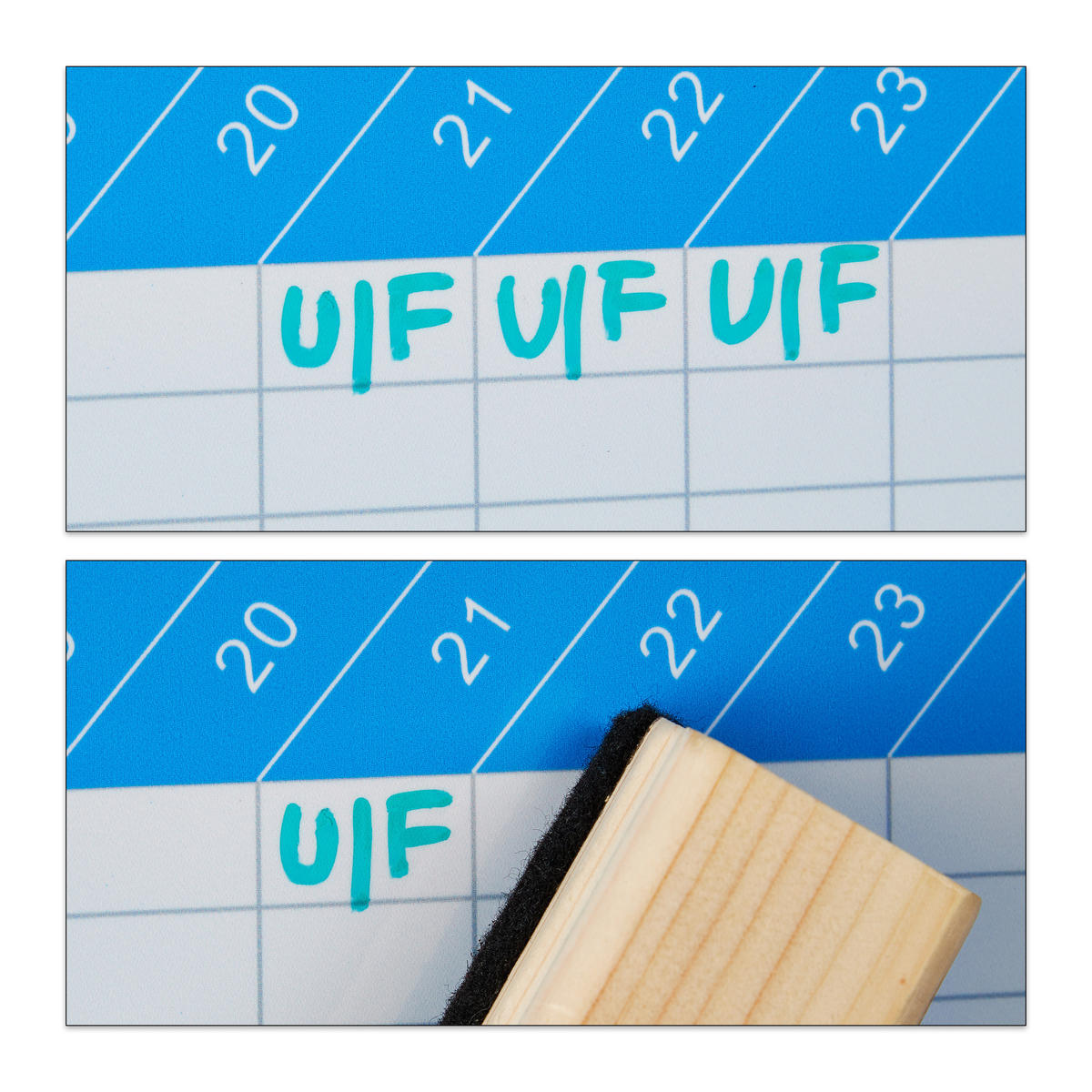 WHITEBOARD Planer - Weiß, Metall (90/60/5cm) - Relaxdays