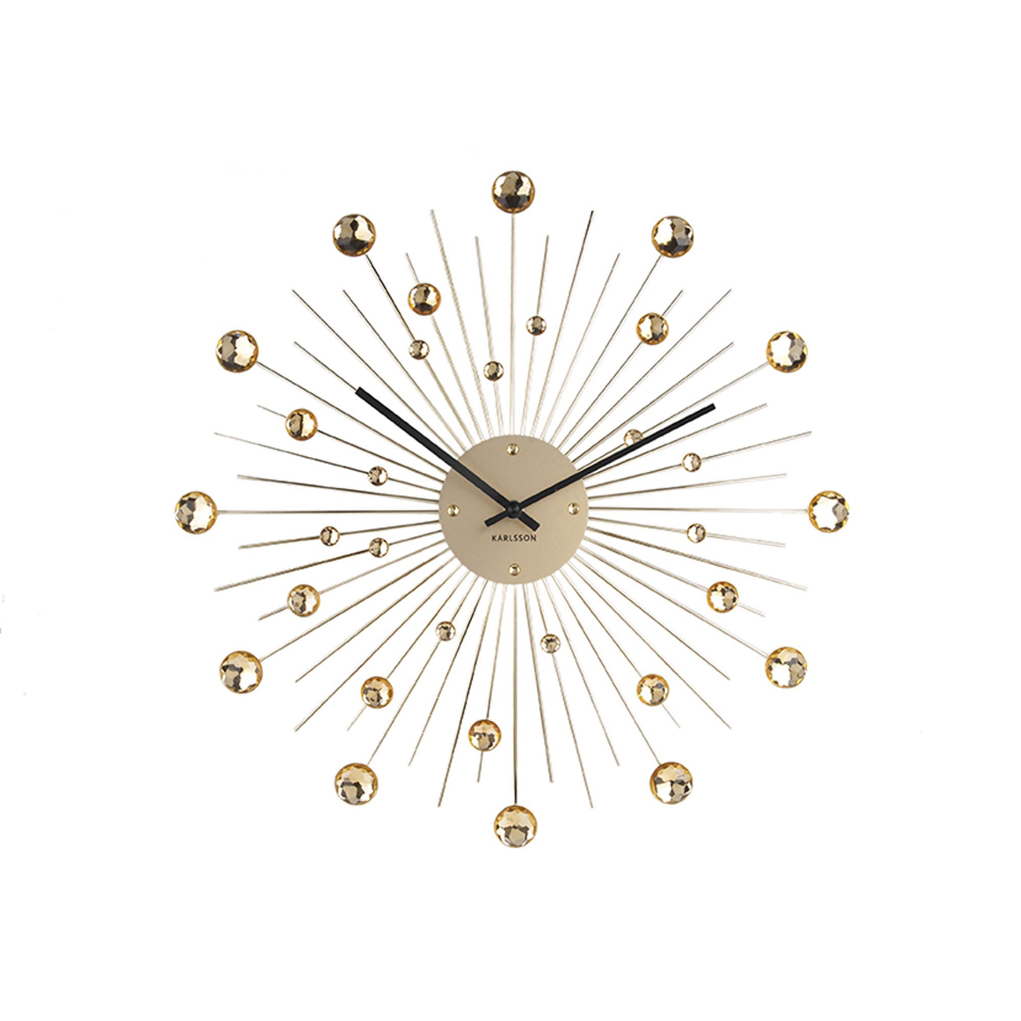 Karlsson Wanduhr Gold 50x50x4 cm