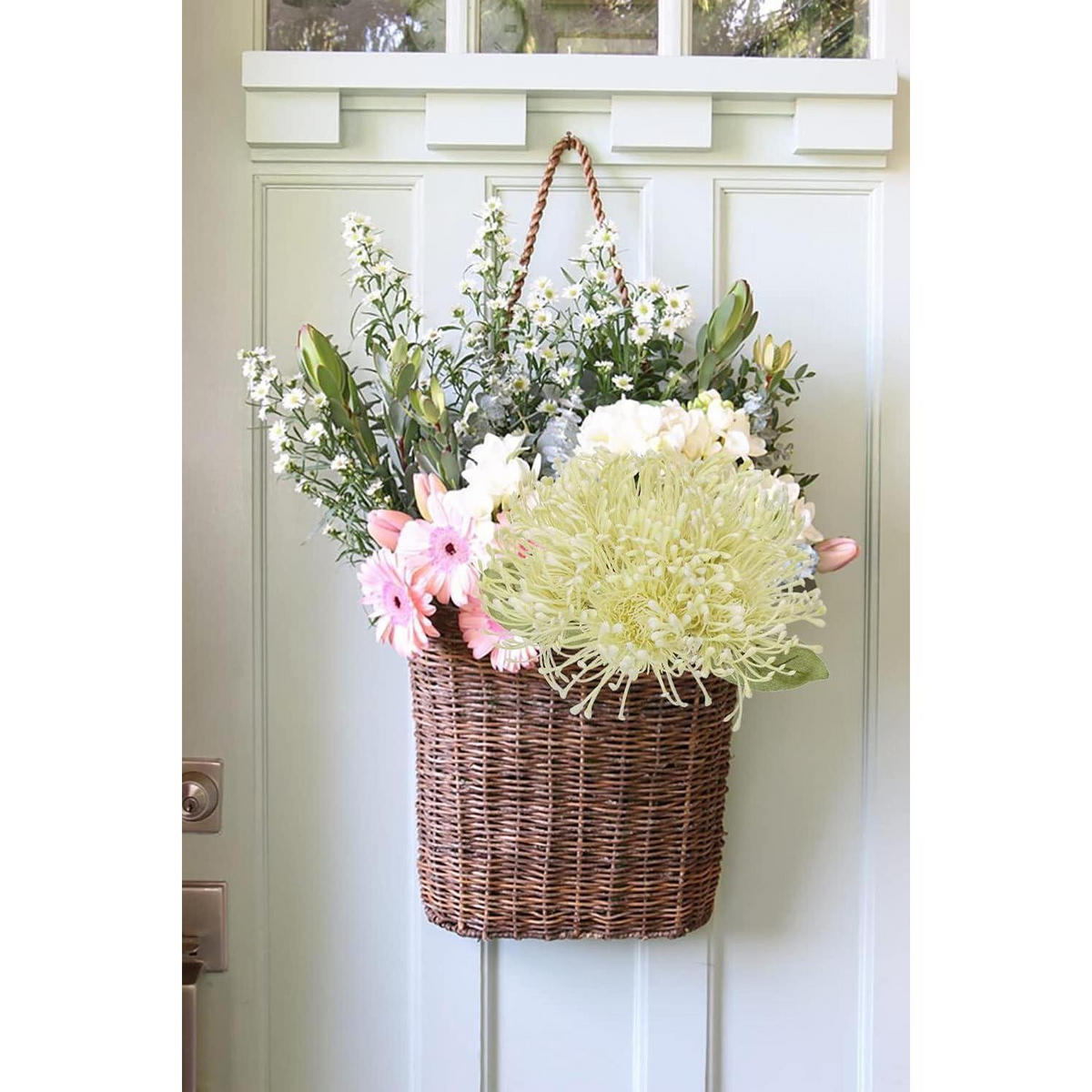 KUNSTBLUMEN 6 Stück Cream 30 cm - Creme, Kunststoff (30cm)