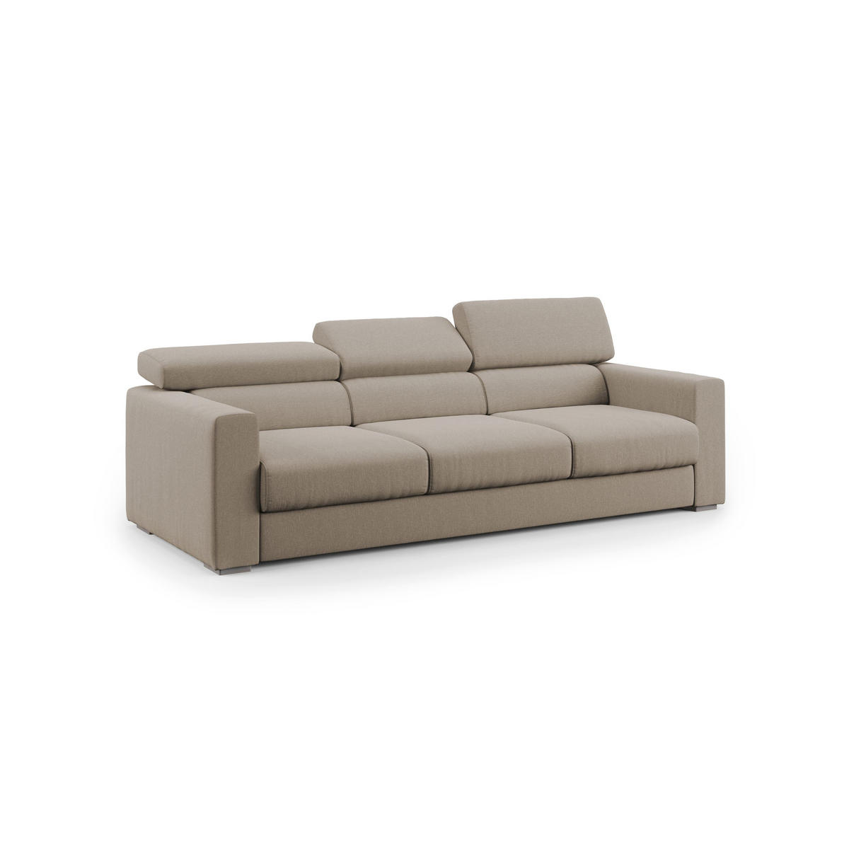 LINEARSOFA Dylan - Beige, Textil (240/74/100cm) - Divani.store
