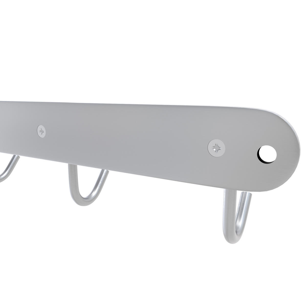 GARDEROBENLEISTE 22/5.5/5.5 cm - Silberfarben, Metall (5.5/5.5/22cm) - Intirilife