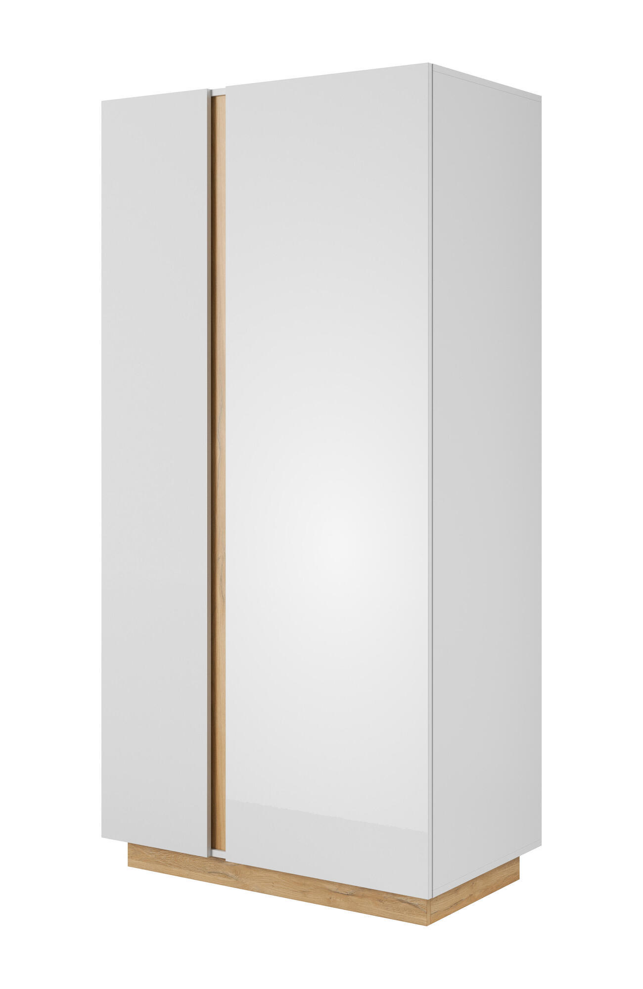 VITRINE ARCADE Weiß 97x54x194 cm - Weiß, Holzwerkstoff (97/194/54cm) - FURNLUX