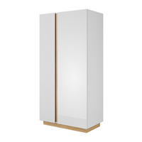 VITRINE ARCADE Weiß 97x54x194 cm - Weiß, Holzwerkstoff (97/194/54cm) - FURNLUX