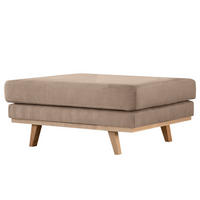 POLSTERHOCKER - Taupe/Buchefarben, Textil (85/43/60cm) - home24