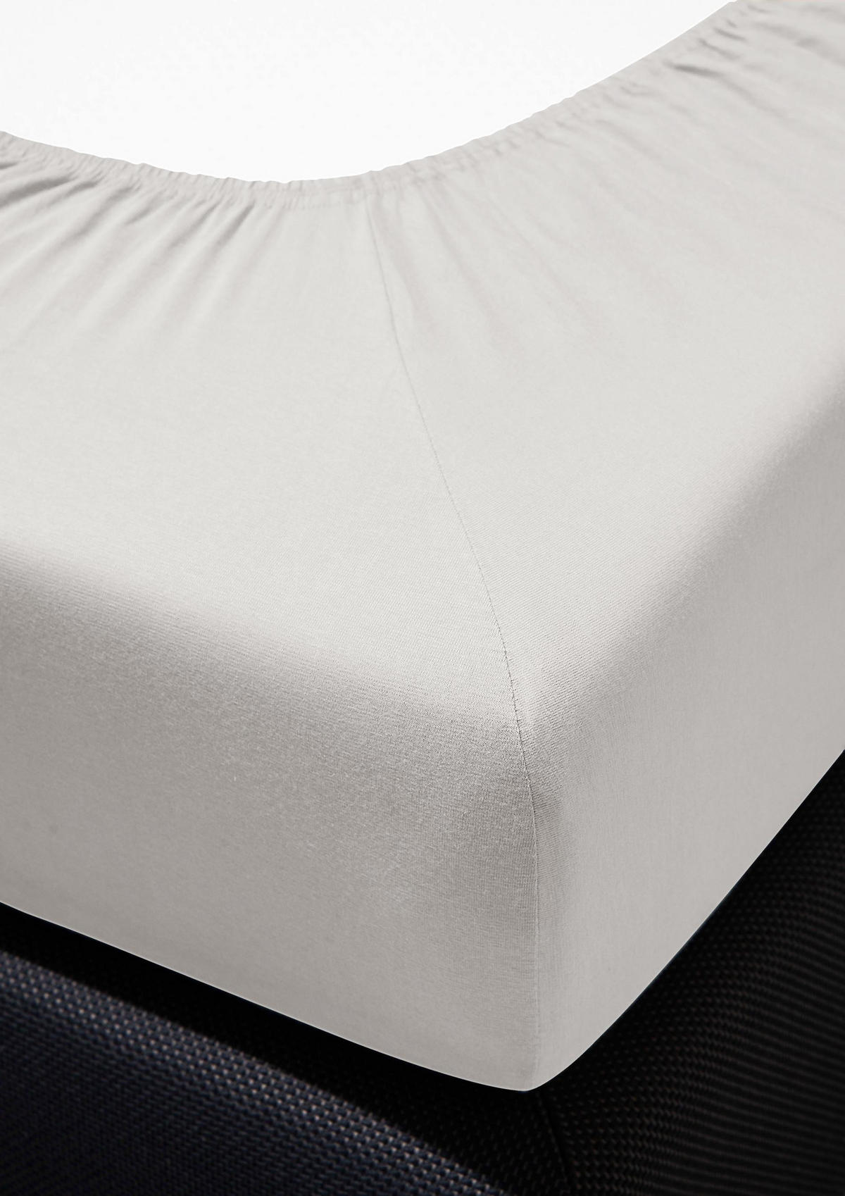 SPANNBETTTUCH VESUV 0012 - Silberfarben, Textil (100/200cm) - Irisette