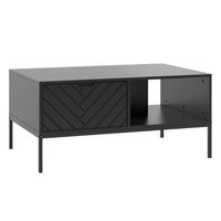 COUCHTISCH Daria Schwarz - Schwarz, Holzwerkstoff (68/104/69cm) - Petits-meubles