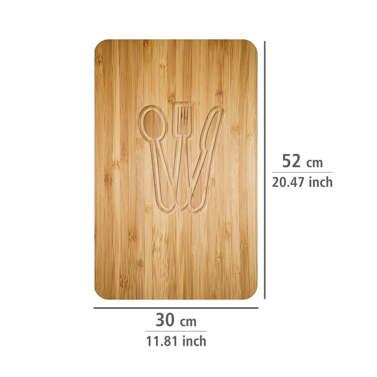 HERDABDECKPLATTEN aus Glas Lunch 52/30 cm - Braun, Glas (30/52cm) - Wenko