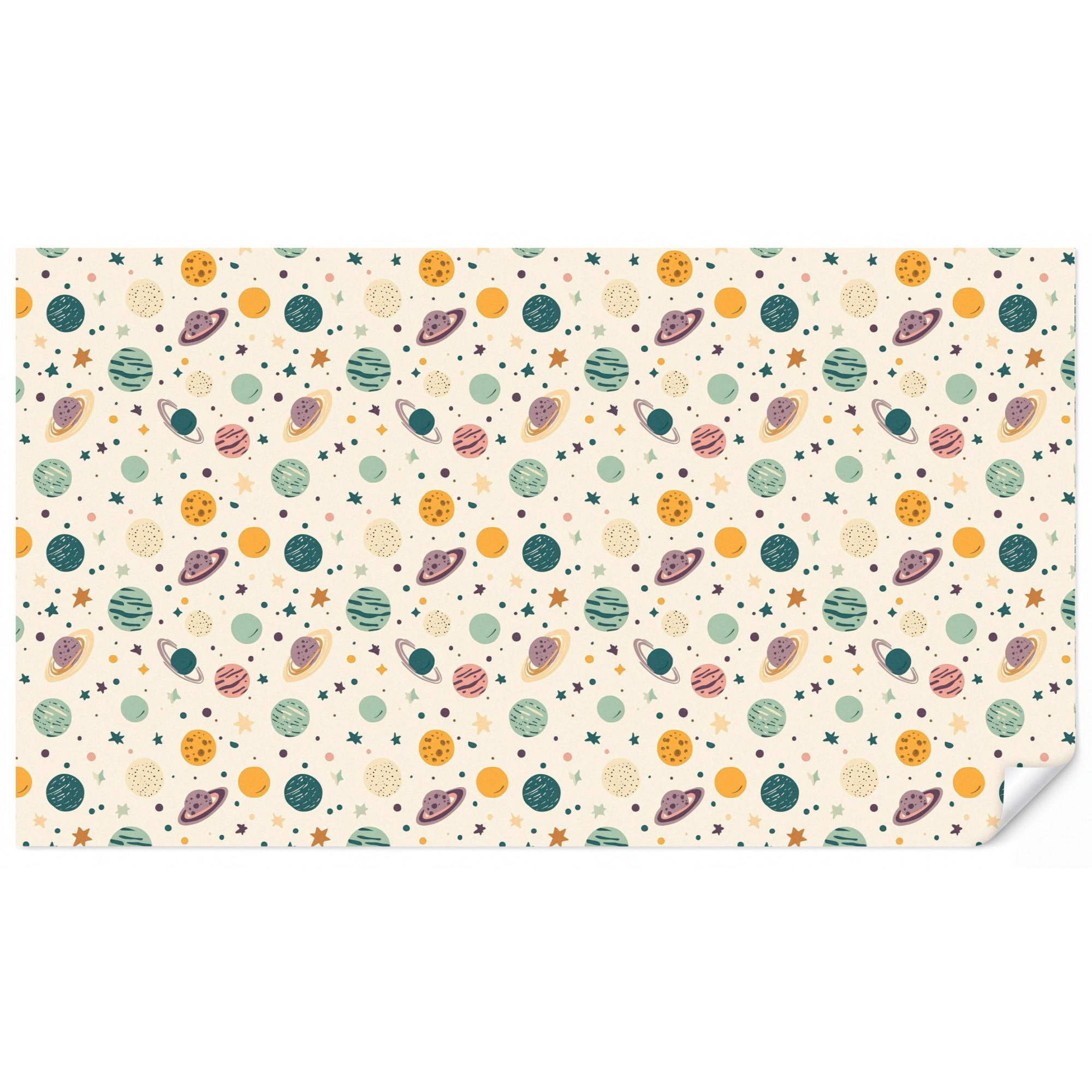 OnlyWow Kindertapete Creme 350x200 cm