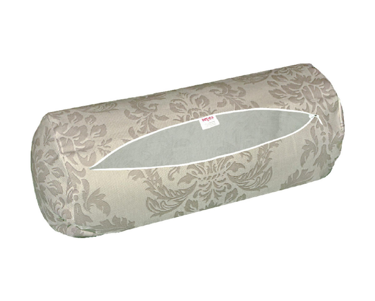 NACKENROLLENHÜLLE Epoche linen-taupe 15/40 cm - Ecru, Textil (15/40cm) - beties Heimtextil