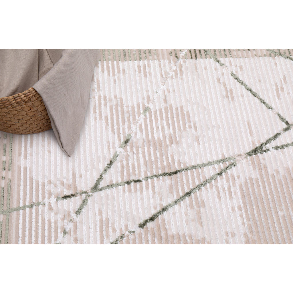 Thumbnail - Tapiso Teppich, Creme, Grün, Textil, 200x300 cm, Teppiche & Böden, Teppiche