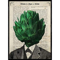 POSTER Menschliches Gemüse – Herr Artischocke A4 Rahmenlos - Klar, Papier (29.7/5/21cm) - Nacnic