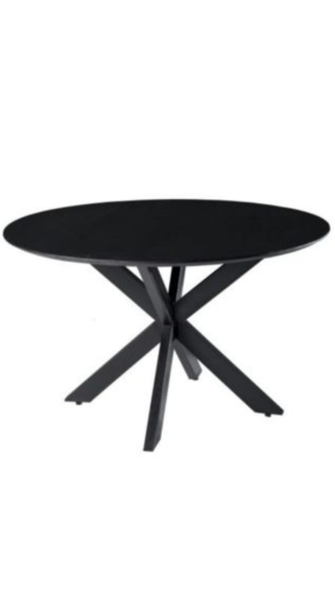 ESSTISCH Lea | Rund |schwarzer Marmor 150 cm X 150 cm Natur - Naturfarben, Stein (150/150/76cm) - Villa Möbel