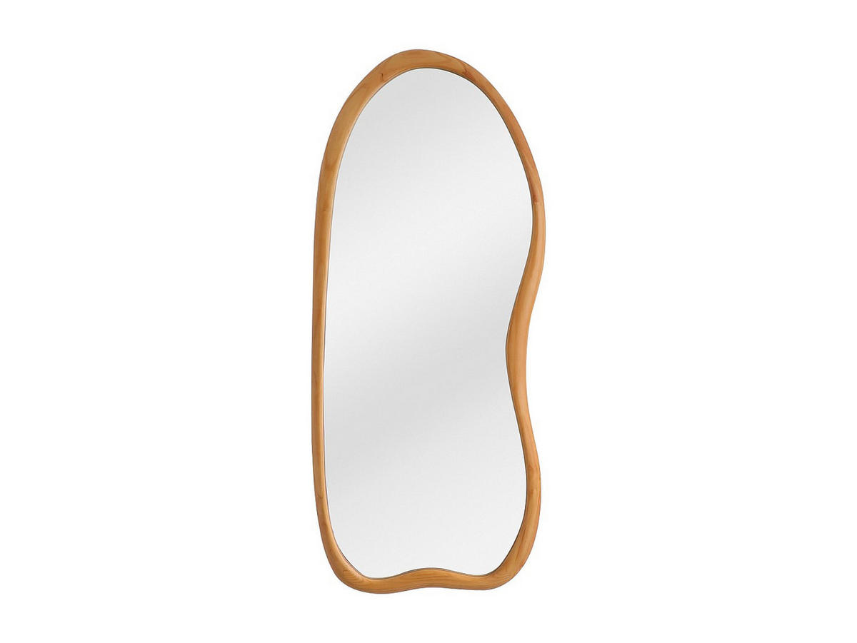 GROSSER organischer Wandspiegel - Kiefernholz - B68 x H178 cm - Natur - HARVIL - Naturfarben, Holz (68/178/2.5cm) - Vente-Unique