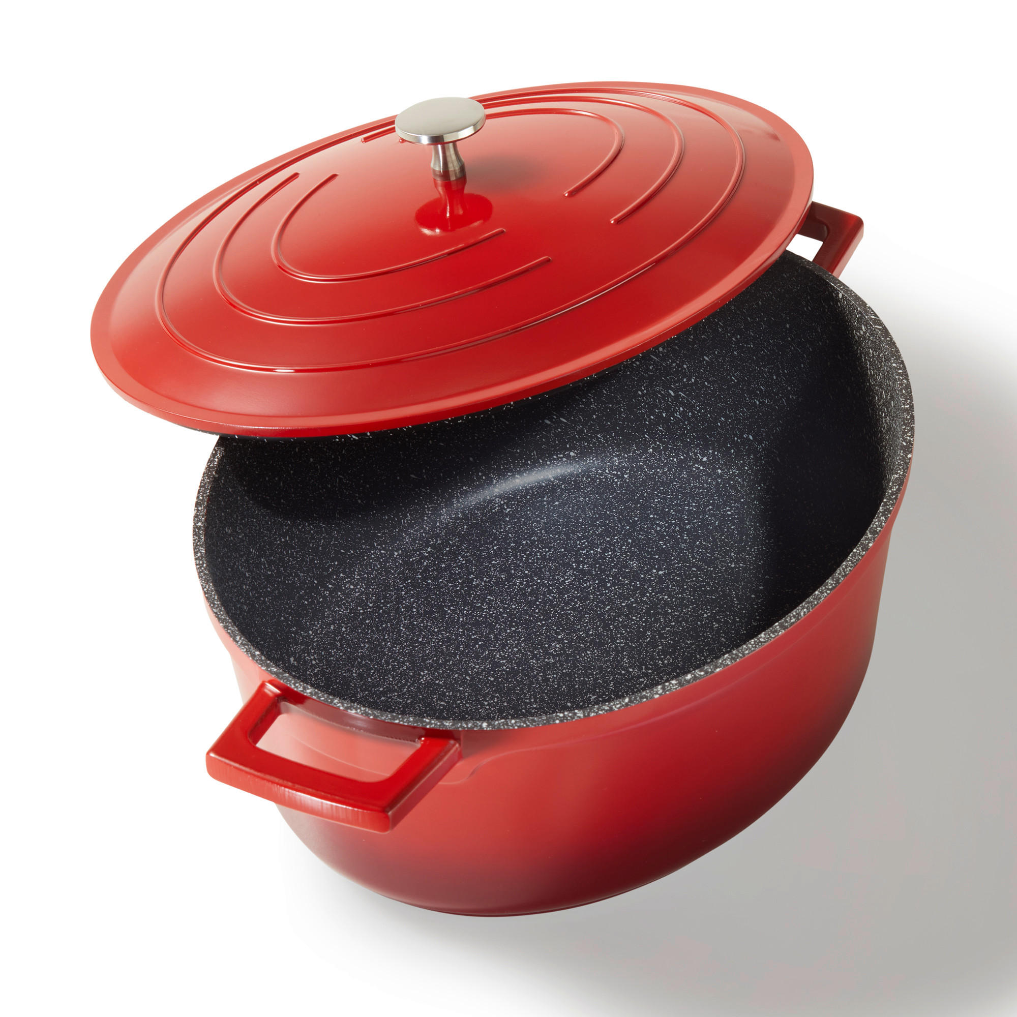 GOURMET BRÄTER 32cm 6,6L Rot - Rot, Metall (25/32/12cm) - Stoneline