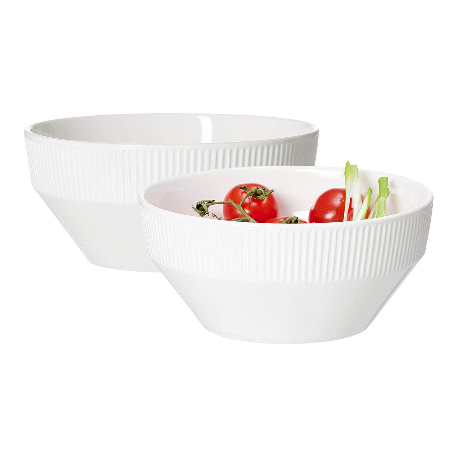 SERVIERSCHALEN Kelly weiß ø 23 cm 2er Set - Weiß, Keramik (23cm) - Ritzenhoff Breker