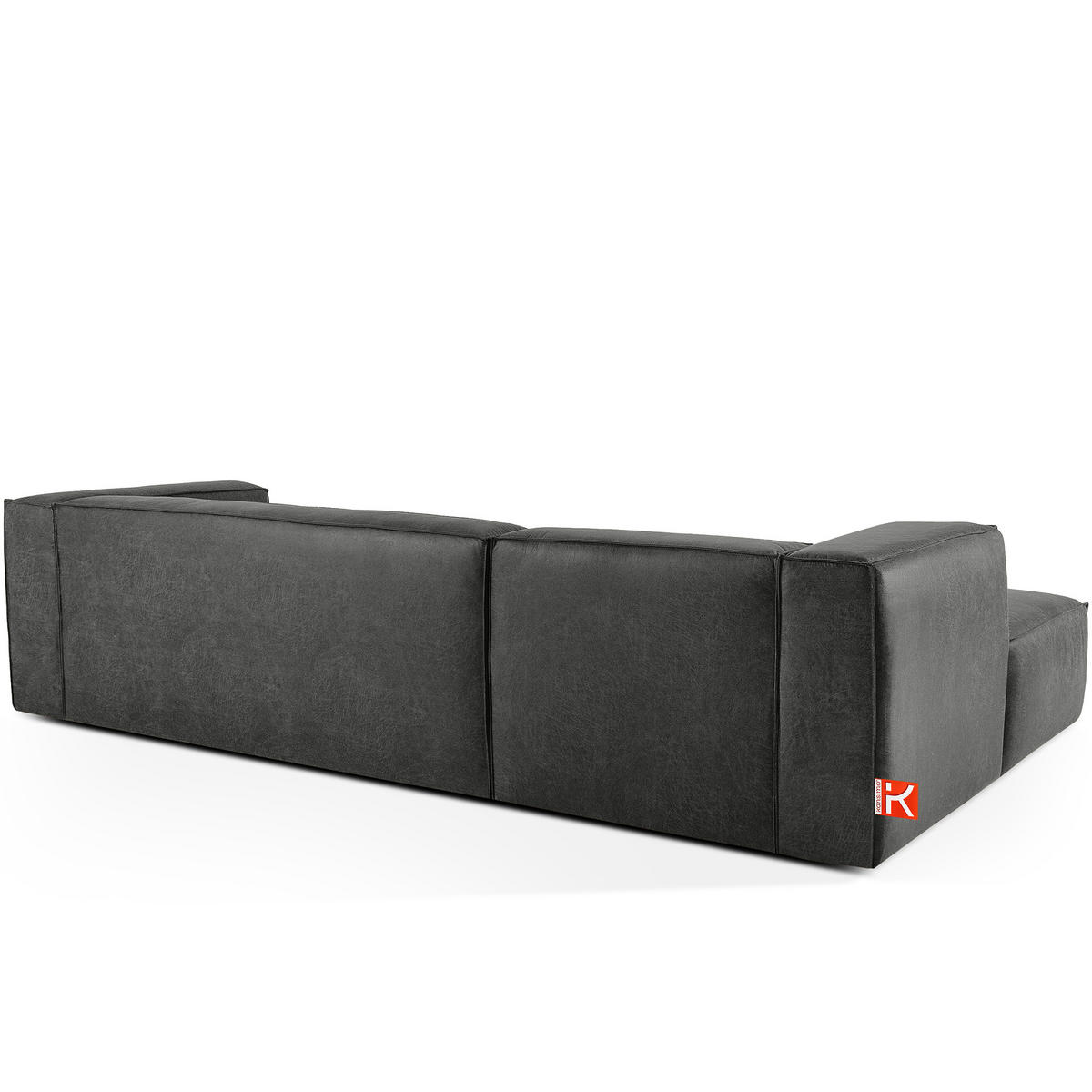 ECKSOFA LINKS FEROX, Dunkelgrau - Dunkelgrau, Holz/Holzwerkstoff (300/175cm) - KONSIMO®