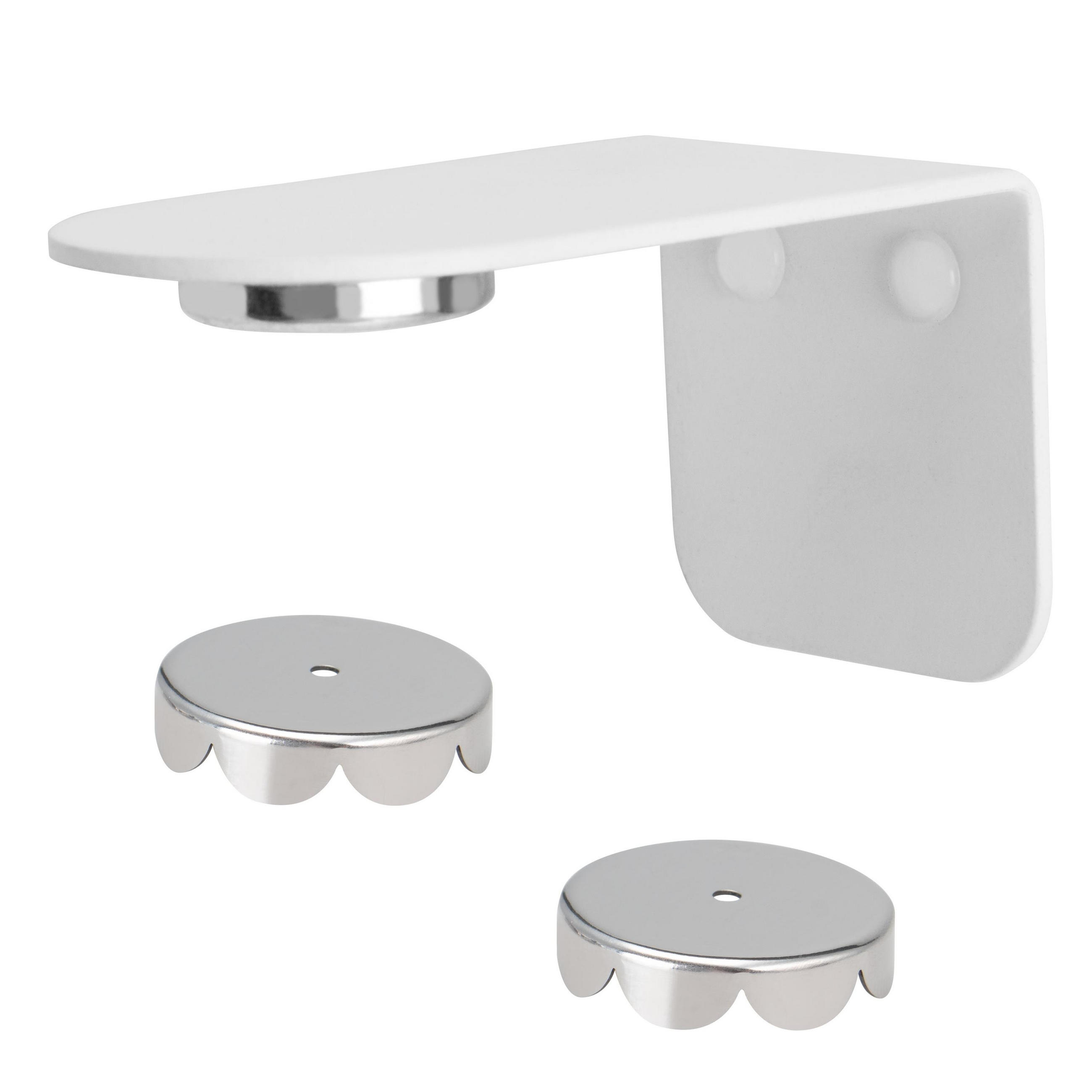 MAGNET-SEIFENHALTER, weiß, Edelstahl - Weiß, Metall (4.5/4.5/8cm) - bremermann