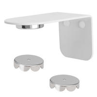 MAGNET-SEIFENHALTER, weiß, Edelstahl - Weiß, Metall (4.5/4.5/8cm) - bremermann